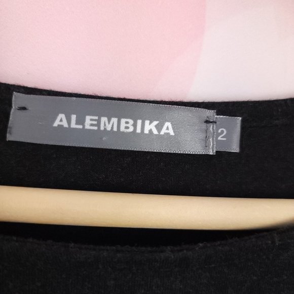 ALEMBIKA ISRAEL Lagenlook Stretchy Multicolor Colorblock Tunic Small - Picture 6 of 6